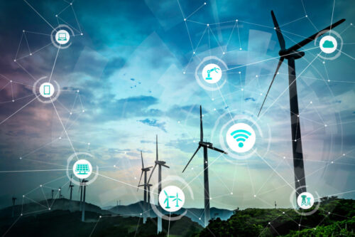 Renewable,Energy,And,Internet,Of,Things.,Smart,Factory.,Smart,Energy.